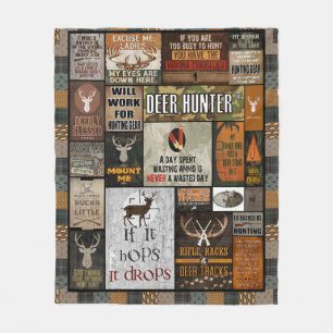 Deer Hunter Blanket Christmas Gift For Hunter,