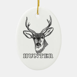 Deer Hunter Christmas Ornament