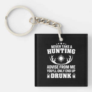 Deer Hunter Drinking Keychain