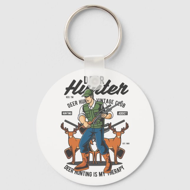 Deer hunter Quote Keychain (Front)
