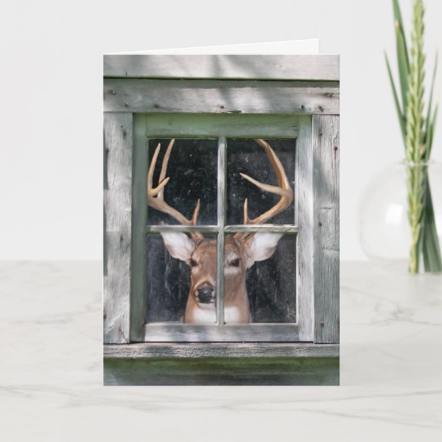 Deer Hunter's birthday Card (Front)