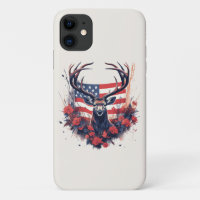 Deer Hunting American Flag USA Proud Hunter