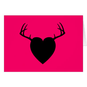 Deer Hunting Antlers heart