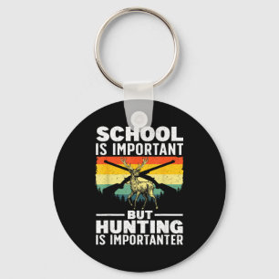 Deer Hunting Art For Kids Boys Wildlife Hunter Dee Keychain