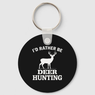 Deer Hunting Art For Men Women Buck Elk Hunter Dee Keychain