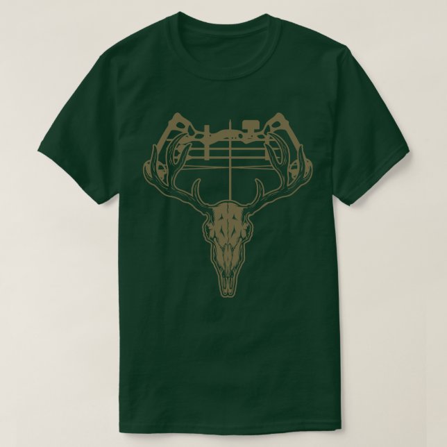 Deer Hunting Bow Hunters T-Shirt (Design Front)