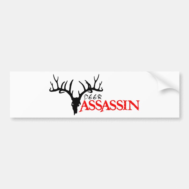 DEER HUNTING BUMPER STICKER (Front)