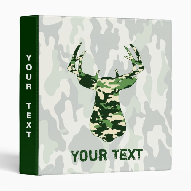 Deer Hunting Camo Buck Binder (Front/Spine)
