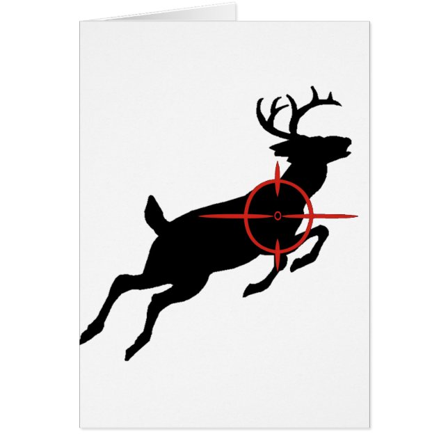 Deer Hunting- Deer with crosshairs on it (Front)