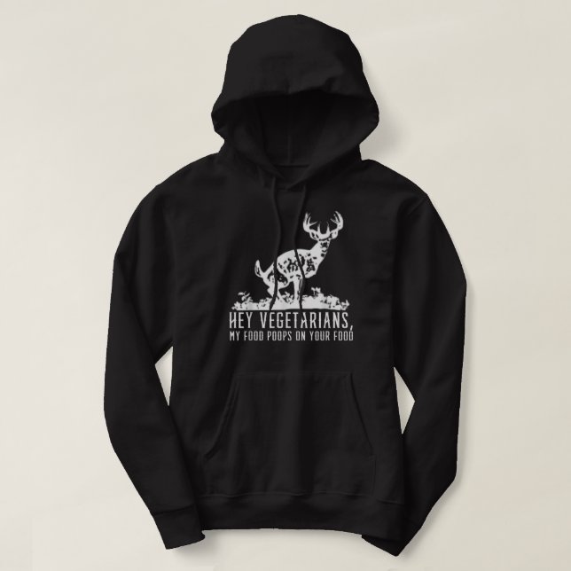 Deer hunting  For Men Women Funny  Hunter Hoodie (Design Front)