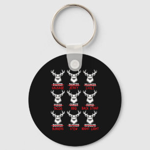 Deer Hunting Gift Hunter Of All Santa's Reindeer Keychain