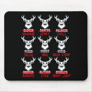 Deer Hunting Gift Hunter Of All Santa's Reindeer  Mouse Pad