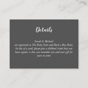 Deer Hunting Lodge Baby Shower Antlers Enclosure Card