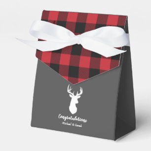 Deer Hunting Lodge Baby Shower Antlers Favor Box
