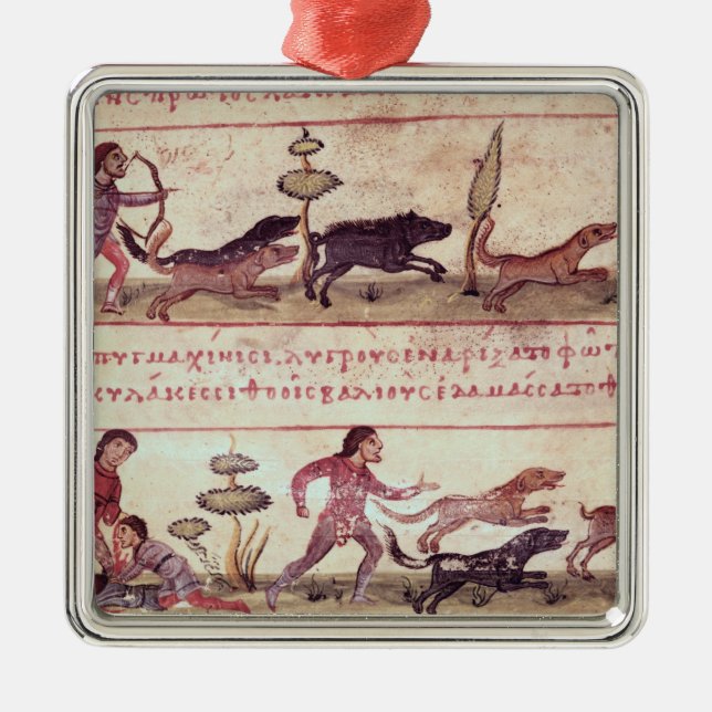 Deer Hunting Metal Ornament (Front)