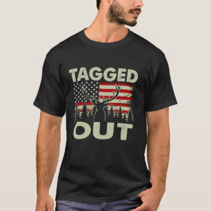 Deer Hunting Tagged Out Men Funny Hunter Dad Grand T-Shirt