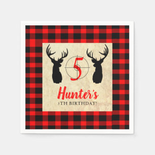 Deer Hunting Theme Birthday Party Napkin