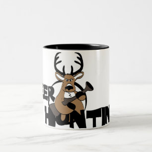 Deer Hunting Two-Tone Coffee Mug