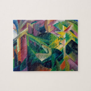 Deer in a Monastery Garden by Franz Marc Jigsaw Puzzle