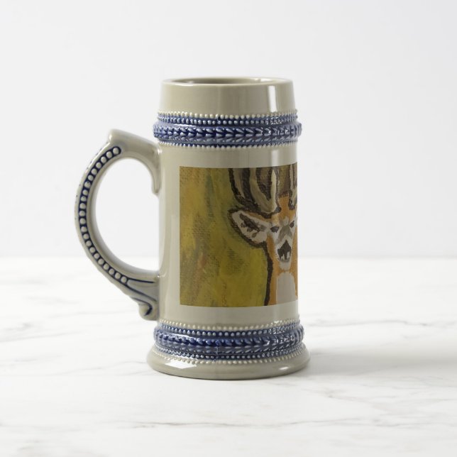 Deer in Fall Beer Stein (Left)