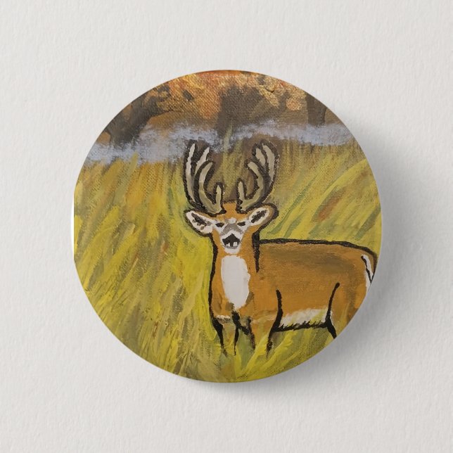 Deer In Fall Pin (Front)
