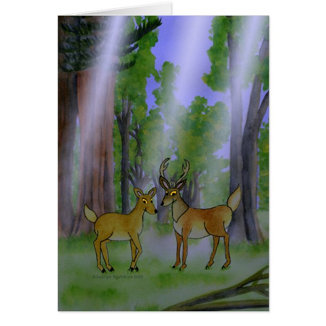Deer in Forest Card (Front)
