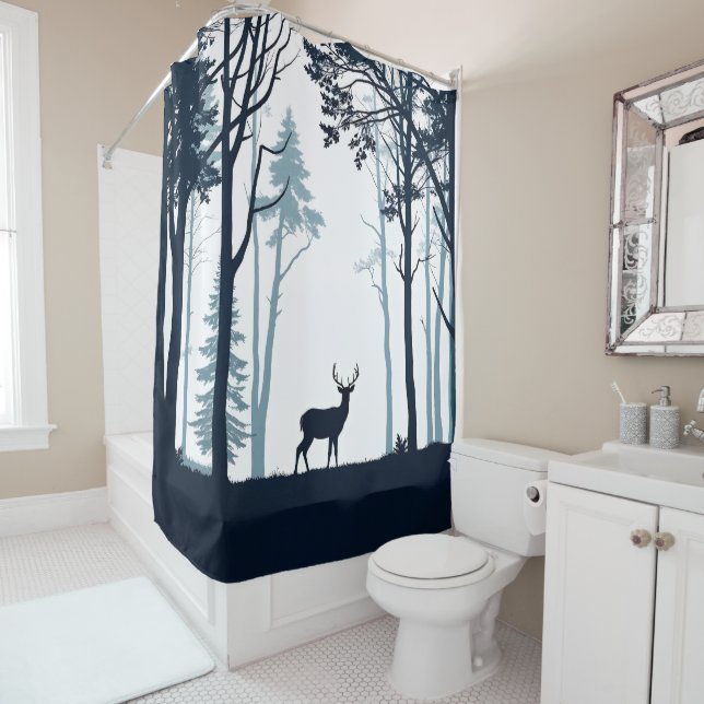 Deer in forest silhouette (In Situ)