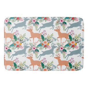 Deer In Garden Bath Mat