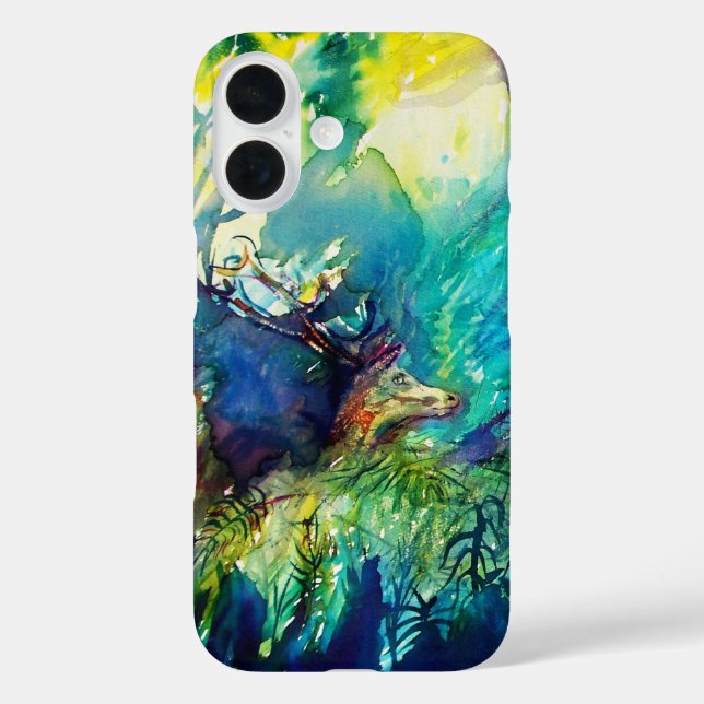 DEER IN GREEN WOODLAND Case-Mate iPhone CASE (Back)