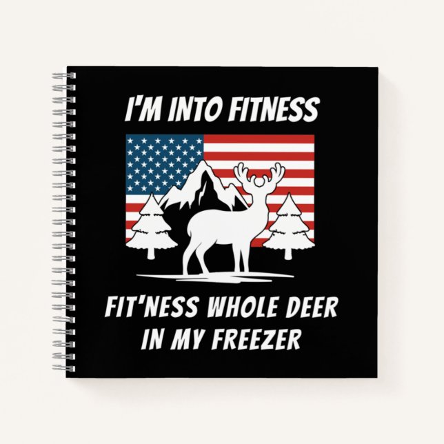 Deer In My Freezer - Deer Hunter Deer Hunting Notebook (Front)