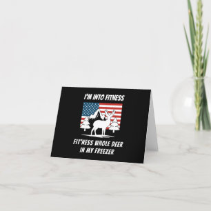 Deer In My Freezer - Deer Hunter Deer Hunting Thank You Card