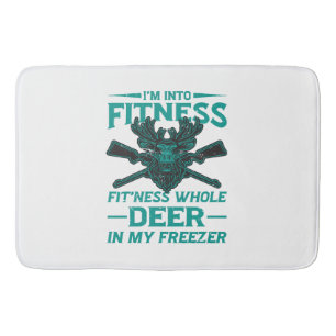 Deer In My Freezer - hunting lover Bath Mat