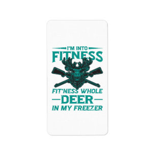 Deer In My Freezer - hunting lover Label