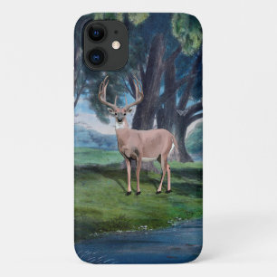 Deer in Nature and Trees iPhone 11 Case