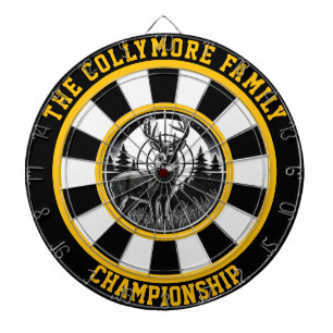 Deer in Peaceful Forest Bullseye Dartboard