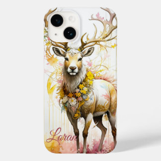 Deer in pink colours  Case-Mate iPhone 14 case