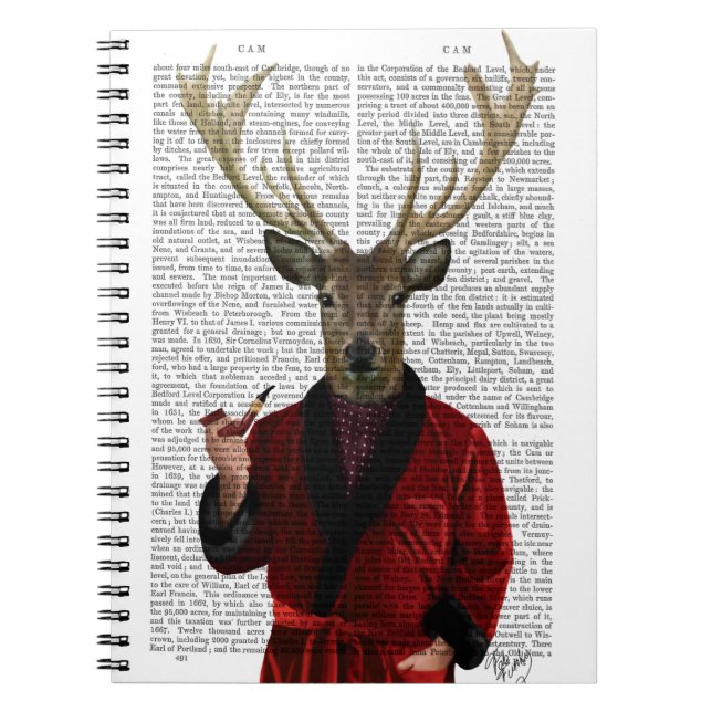 Deer in Smoking Jacket Notebook (Front)