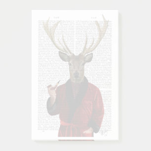 Deer in Smoking Jacket Post-it Notes