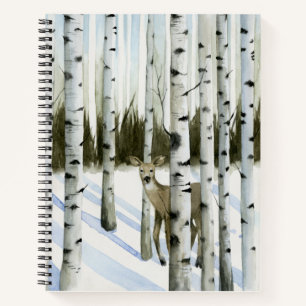 Deer in Snowfall Notebook