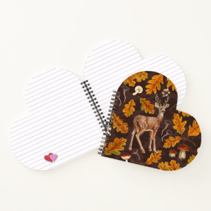 Deer in the autumnal forest 2 notebook