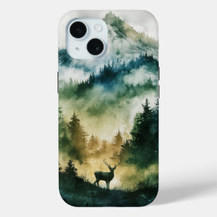Deer in the forest iPhone 15 case