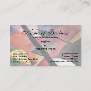 Deer in the Forest II by Franz Marc; Reh im Walde Business Card