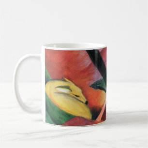 Deer in the Forest II by Franz Marc; Reh im Walde Coffee Mug