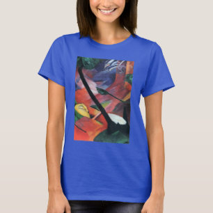 Deer in the Forest II by Franz Marc; Reh im Walde T-Shirt