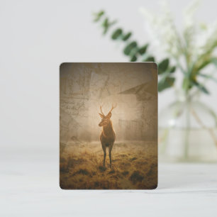 Deer in the forest invitation