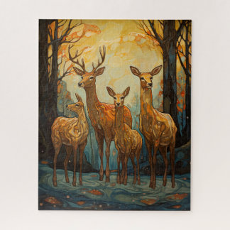 Deer in the Forest Jigsaw Puzzle