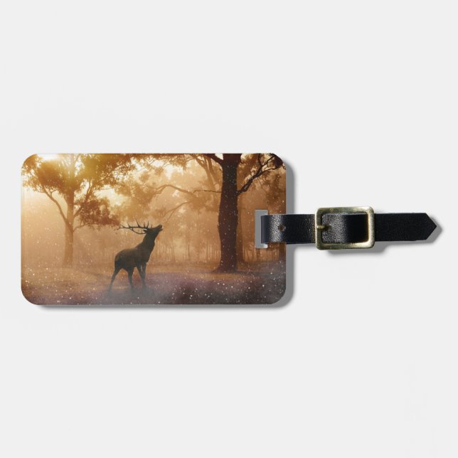 Deer In The Forest Luggage Tag (Front Horizontal)