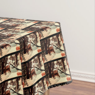 DEER IN THE FOREST table cloth