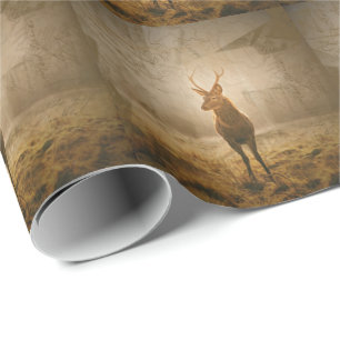 Deer in the forest wrapping paper