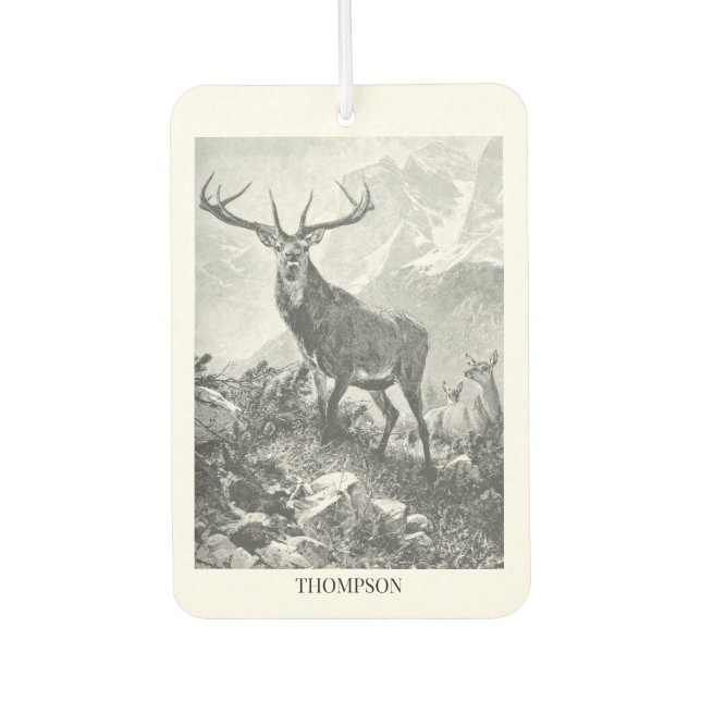 Deer in the High Mountains Air Freshener (Front)